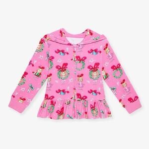 NIB Posh Peanut Dr. Seuss Cindy Lou Who French Terry Jacket, Size 10/12Y